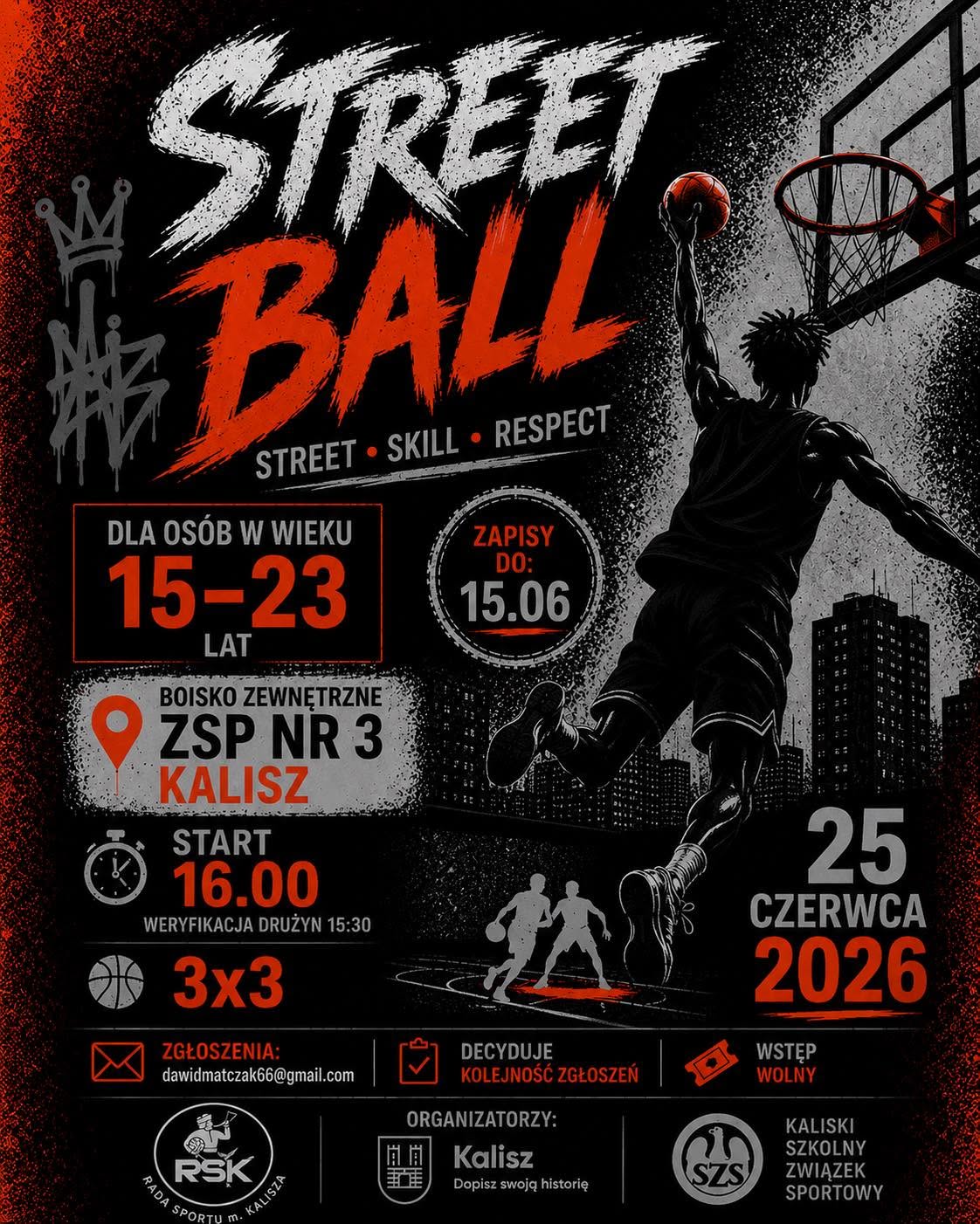Turniej Streetball 3x3 w Kaliszu